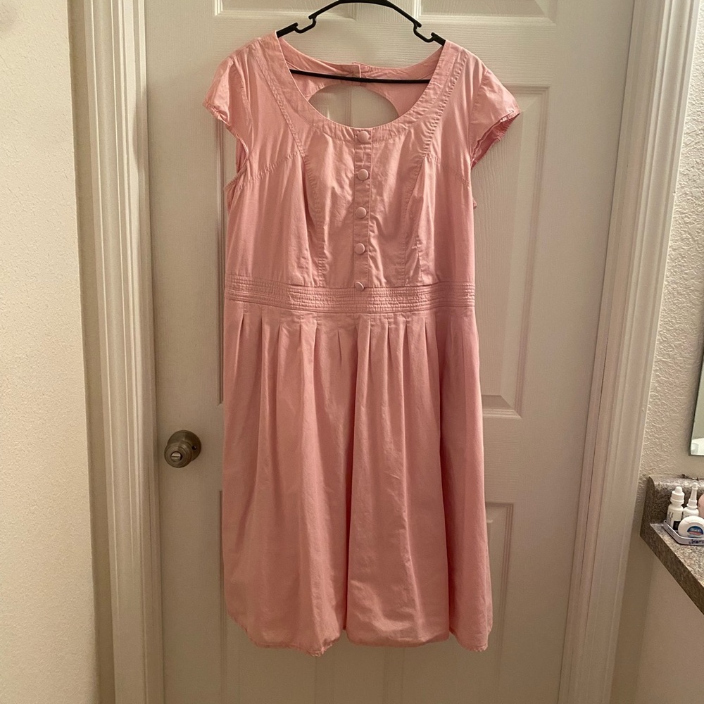Eshakti cutout back cotton dress
